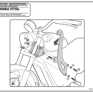 KAPPA AS122A2 HONDA VT 750 S (10-15) RÜZGAR SİPERLİK BAĞLANTISI