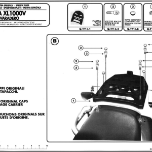 KAPPA K212 HONDA XL 1000 VARADERO (99-06) ARKA ÇANTA TAŞIYICI
