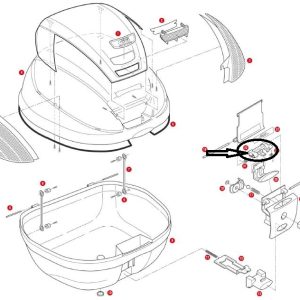 GIVI Z643NR ÇANTA KİLİT PARÇASI TRK33-V46-E370