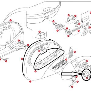 GIVI Z545 ÇANTA LOGO PLAKASI E41