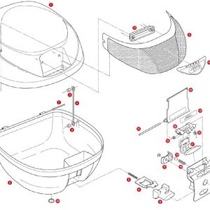 GIVI Z310 ÇANTA ALT TABLA KİLİT SACI E42-E26-E300-E30-E33-E280-E260