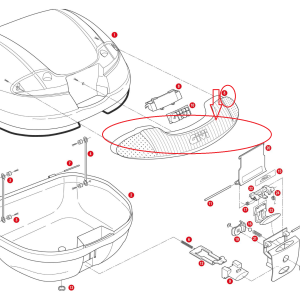 GIVI Z1648FR ÇANTA REFLEKTÖRÜ ORTA GRİ E340