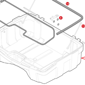GIVI Z2061FNM ÇANTA ALT KABUK KOMPLE TRK46