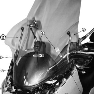 GIVI D156KIT SUZUKI BURGMAN AN 250-400 (98-02) RÜZGAR SİPERLİK BAĞLANTISI