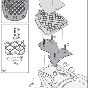 GIVI SR3101M SUZUKI DL 650 V-STROM (11-16) ARKA ÇANTA TAŞIYICI