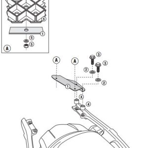 GIVI SR4105M KAWASAKI VERSYS 1000 - VERSYS 1000 SE (12-24)  ARKA ÇANTA TAŞIYICI