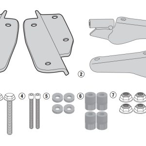 GIVI SR1144 HONDA CRF1000 AFRICA TWIN (16-17) ARKA ÇANTA TAŞIYICI