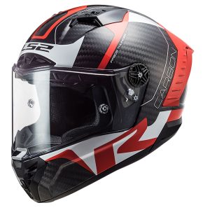 LS2 THUNDER KARBON RACING 1 KIRMIZI-BEYAZ KASK