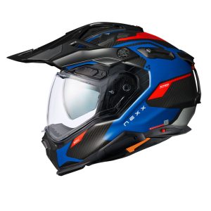 NEXX X.WED 3 KEYO KARBON MAT MAVİ-KIRMIZI KASK