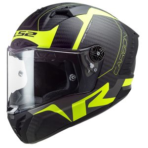LS2 THUNDER KARBON RACING 1 MAT NEON SARI KASK