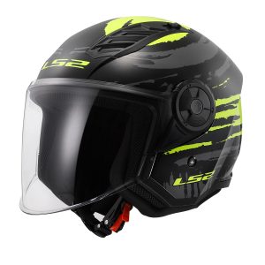 LS2 AIRFLOW 2 BRUSH SİYAH-NEON SARI KASK