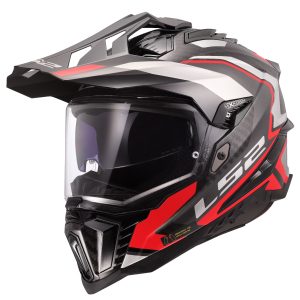 LS2 EXPLORER C KARBON FRONTIER II KIRMIZI KASK