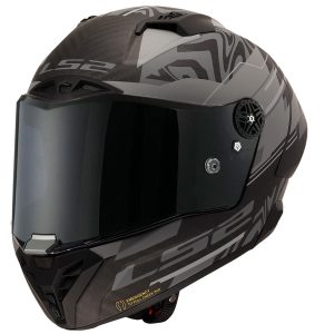 LS2 THUNDER KARBON GP AERO POLAR SİYAH KASK