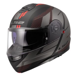 LS2 STROBE 2 CODE MAT SİYAH-GRİ KASK