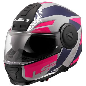 LS2 SCOPE 2 OXYD MAT GRİ-MAVİ-MOR KASK