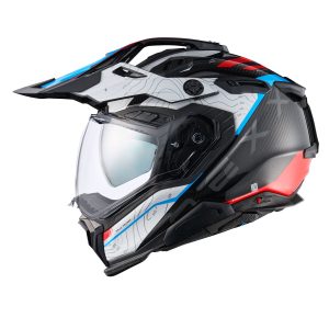 NEXX X.WED 3 FURKA KARBON KIRMIZI-MAVİ KASK