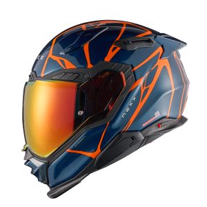 NEXX X.WST 3 B-SIDE MAVİ-TURUNCU KASK