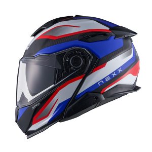 NEXX X.LIFETOUR PRO MILE MAT KARBON MAVİ-KIRMIZI KASK