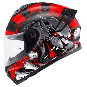 GIVI 50.X WILD MAT SİYAH-KIRMIZI KASK