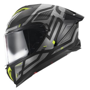GIVI 50.3 QUASAR MAT SİYAH-TITANIUM-NEON SARI KASK