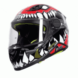 LS2 KID PUNK GRİ-KIRMIZI ÇOCUK KASK