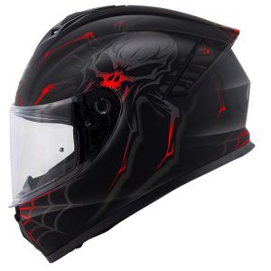 GIVI 50.X ARACHNO MAT SİYAH-KIRMIZI KASK