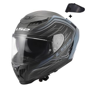 LS2 DRAGON KARBON SUBIC MAT MAVİ PETROL KASK