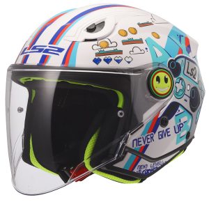 LS2 FUNNY 2 NEXT LEVEL BEYAZ ÇOCUK KASK