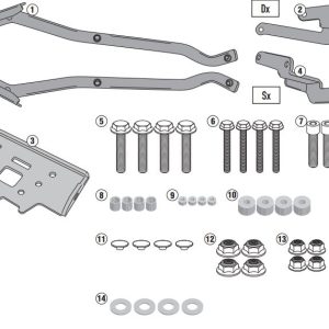 GIVI 4116FZ KAWASAKI Z300 (15-16) ARKA ÇANTA TAŞIYICI