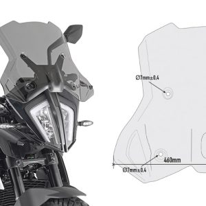 GIVI 7710D KTM 790 ADVENTURE / R (19-20) - 890ADVENTURE (21-22) - 390 ADV. (20-24) RÜZGAR SİPERLİK