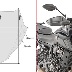 GIVI A2140 YAMAHA MT-07 (18-20) RÜZGAR SİPERLİK