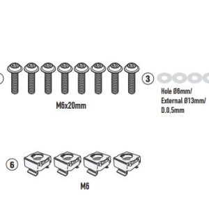 GIVI A2156A YAMAHA MT-09 / MT-09 SP (21-23) RÜZGAR SİPERLİK BAĞLANTISI