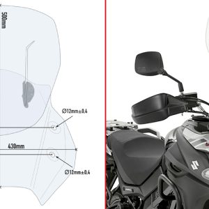 GIVI AF3112B SUZUKI DL 650 V-STROM (17-25) RÜZGAR SİPERLİK