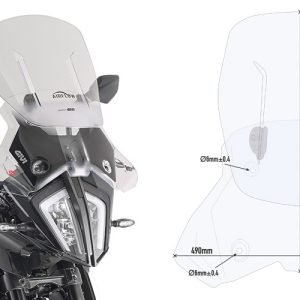 GIVI AF7711 KTM 390 ADV. (20-24) - 790 ADV. / ADV. R (19-20) - 890 ADV. (21-22) RÜZGAR SİPERLİK