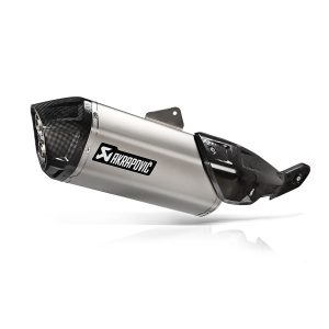 AKRAPOVIC S-S8SO1-HAFT SUZUKI V-STROM 800DE (22-26) SLIP-ON LINE (TITANIUM) EGZOZ