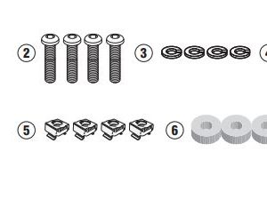 GIVI D5129KIT BMW F750 GS (18-23) - 
F800 GS (24-25) RÜZGAR SİPERLİK BAĞLANTISI
