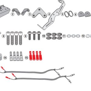GIVI 1165KIT HONDA CB 1000 R (18-20) YAN ÇANTA TAŞIYICI BAĞLANTI KITI