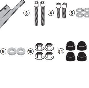 GIVI 2139KIT YAMAHA TRACER 900 - TRACER 900 GT (18-20) YAN ÇANTA TASIYICI BAGLANTI KITI