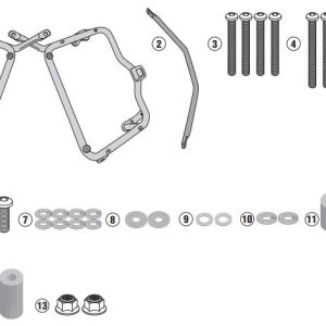 GIVI PL3116 SUZUKI V-STROM 250 (17-21) YAN ÇANTA TAŞIYICI