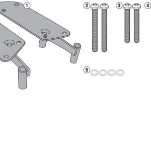KAPPA KR2120 YAMAHA TRICITY 125-155 (14-24) ARKA ÇANTA TAŞIYICI