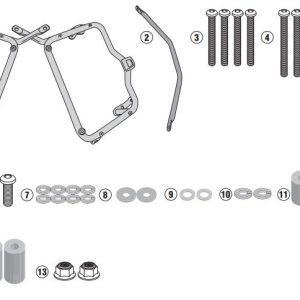 KAPPA KL3116 SUZUKI V-STROM 250 (17-21) YAN ÇANTA TAŞIYICI