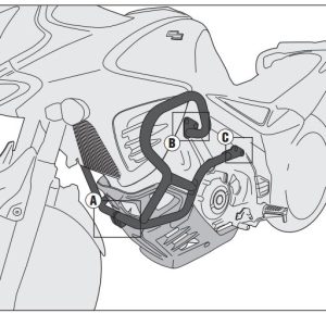 KAPPA KN3101 SUZUKI DL 650 V-STROM (11-25) KORUMA DEMİRİ