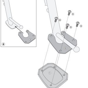 KAPPA ES1192K HONDA NC 750 X (21-25) YAN AYAK DESTEK