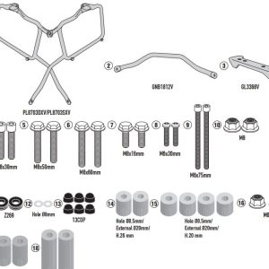 GIVI PL8712 BENELLI TRK502 (17-25) YAN ÇANTA TAŞIYICI