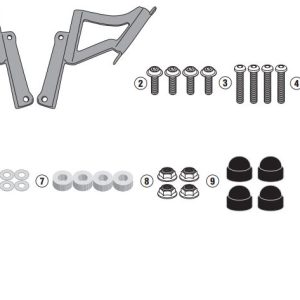 GIVI A4128A KAWASAKI Z 650 (20-25) - Z 900 (20-24) RÜZGAR SİPERLİK BAĞLANTISI