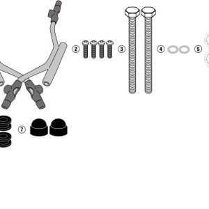 GIVI A5615A PIAGGIO MEDLEY / S 125-150 (20-23) RÜZGAR SİPERLİK BAĞLANTISI