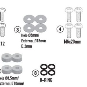 GIVI D1211KIT HONDA FORZA 750 (25) RÜZGAR SİPERLİK BAĞLANTISI