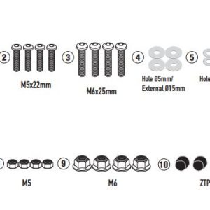 GIVI D5142KIT BMW CE 04 (22-25) RÜZGAR SİPERLİK BAĞLANTISI