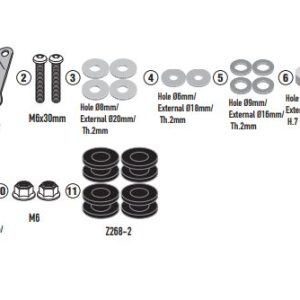 GIVI D6126KIT KYMCO DOWNTOWN 350 GT (24-25) RÜZGAR SİPERLİK BAĞLANTISI