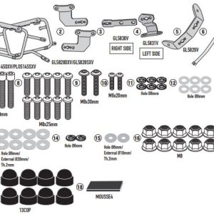 GIVI PLO5145CAM BMW F 900 GS (24-25) YAN ÇANTA TAŞIYICI